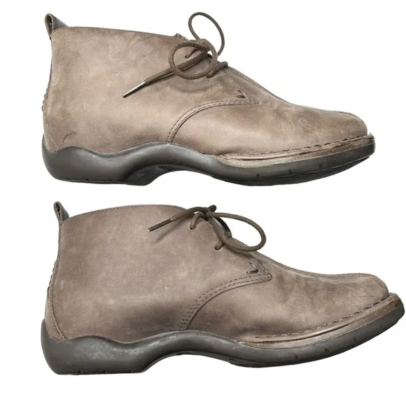 Dansko Womens Lace-Up Chukka Ankle Boots Shoes US 7 EU 37 Brown Nubuck Leather - Picture 4 of 14